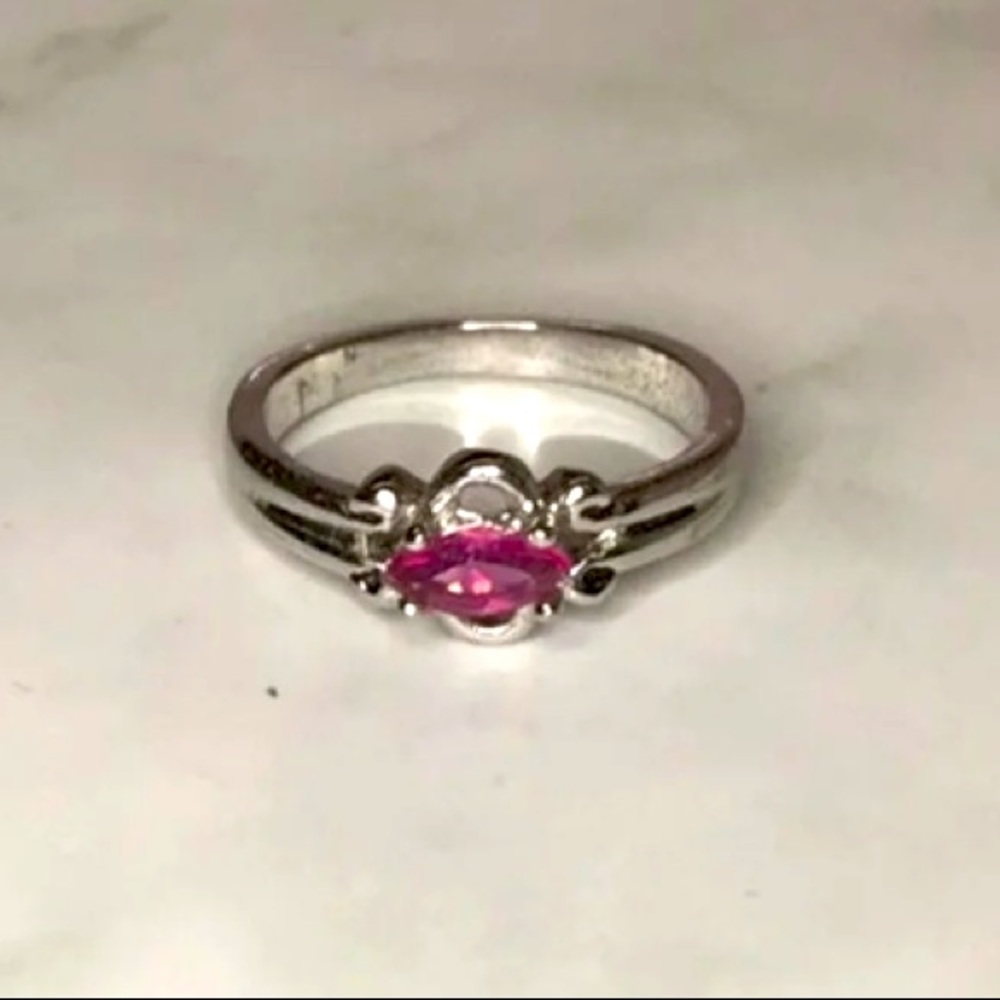 Pink cz Ring